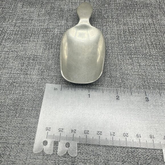 Vintage Pewter Scoop Stieff Williamsburg 4 ¾” Apothecary Ice Tea Sugar Caddy - Picture 6 of 10